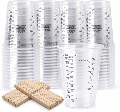 50pcs 240ml 8oz resin - 50pcs, 240ml/8oz
