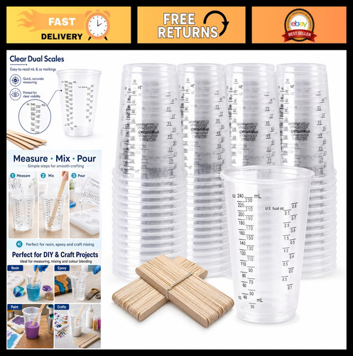 50pcs 240ml measuring cups - 50pcs,
