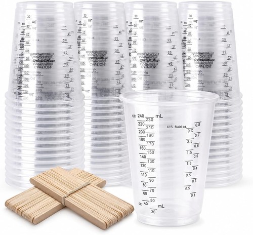 50pcs 240ml 8oz resin - 240ml/8oz,