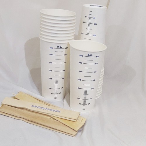 50x resin card mixing - card, cups